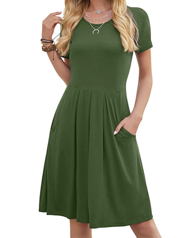 DouBCQ Flowy Pleated Loose Dress