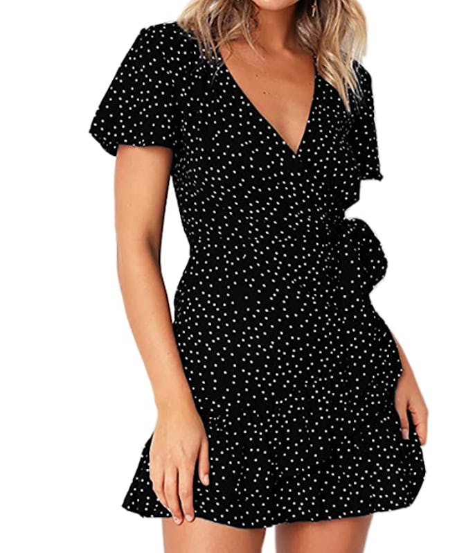 Relipop Printed Wrap Dress