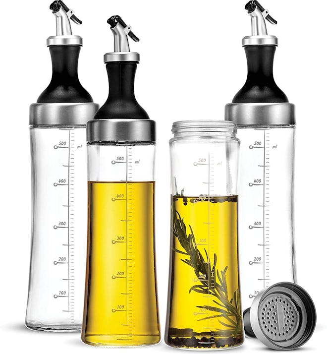 FineDine Glass Oil&Vinegar Dispenser (Set of 2)