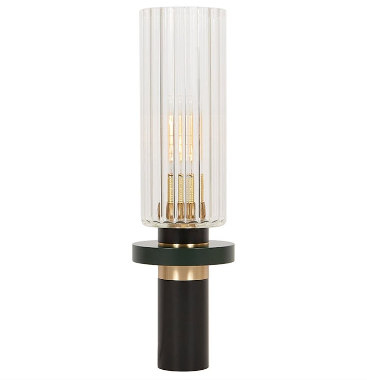 Green and Black Alexandre Table Lamp by French Designer Marine Breynaert