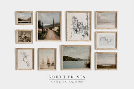 North Prints Vintage European Gallery Wall Print