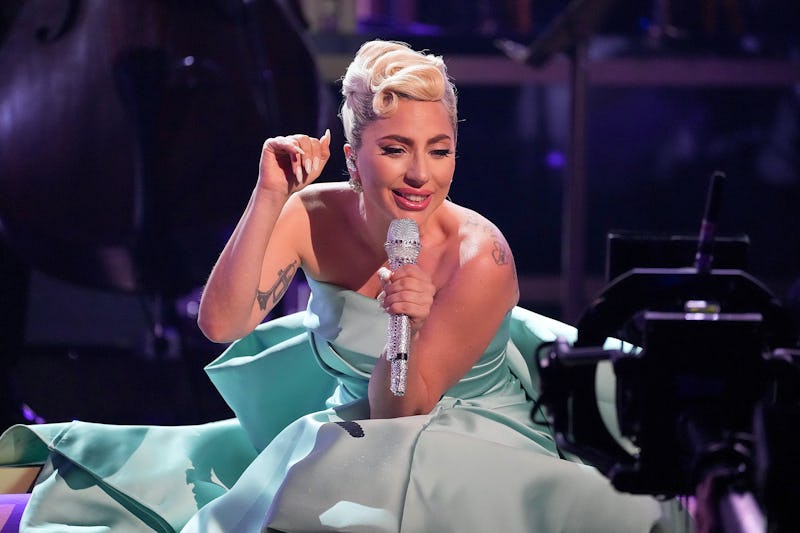 Lady Gaga performs onstage during the 64th Annual GRAMMY Awards