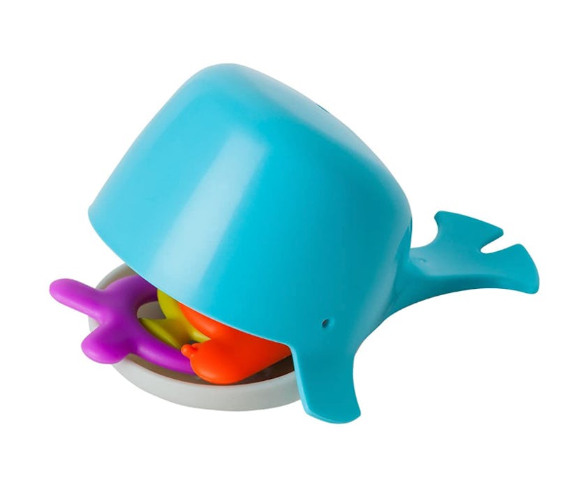 Boon CHOMP Hungry Whale Bath Toy Mold Free Baby Bath Toy