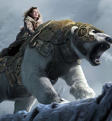 The movie poster for His Dark Materials: The Golden Compass