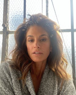 Cindy Crawford hair selfie