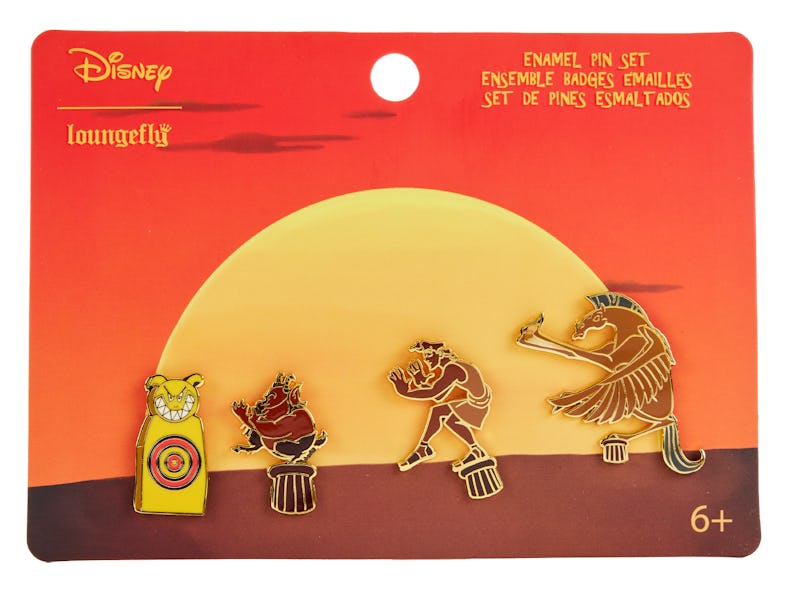 Disney's 'Aladdin' and 'Hercules' merch for Loungefly includes mini pins. 