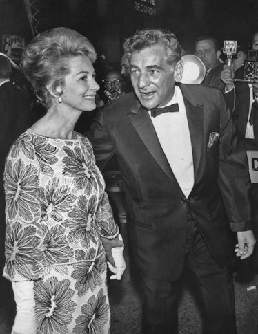 Leonard Bernstein and wife. 