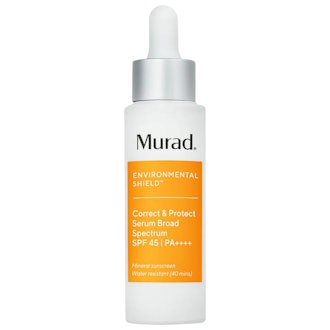 A satiny-smooth serum with 100 percent-mineral SPF