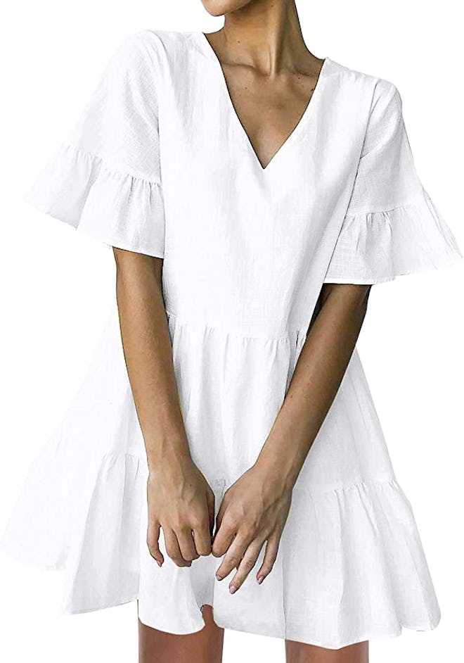 FANCYINN Bell Sleeve Shift Dress