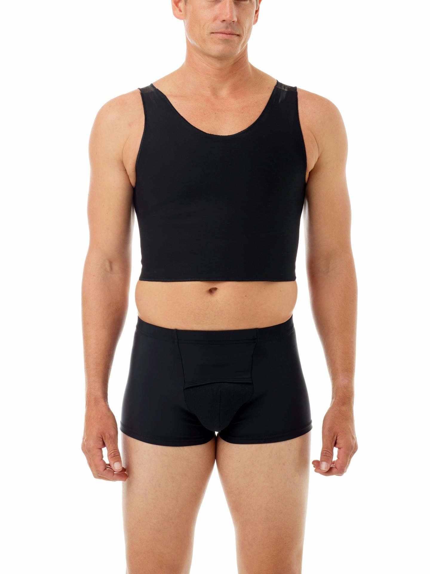 Chest Binder adjustable chest compression top for men