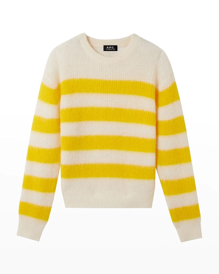 A.P.C. yellow striped sweater