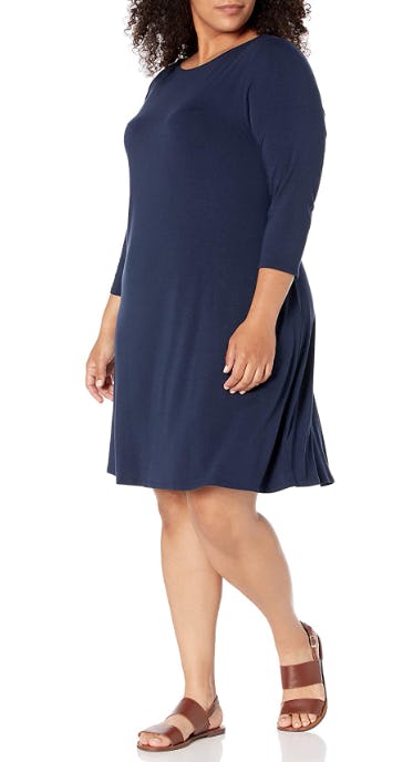Amazon Essentials 3/4 Sleeve Boat-Neck Dress