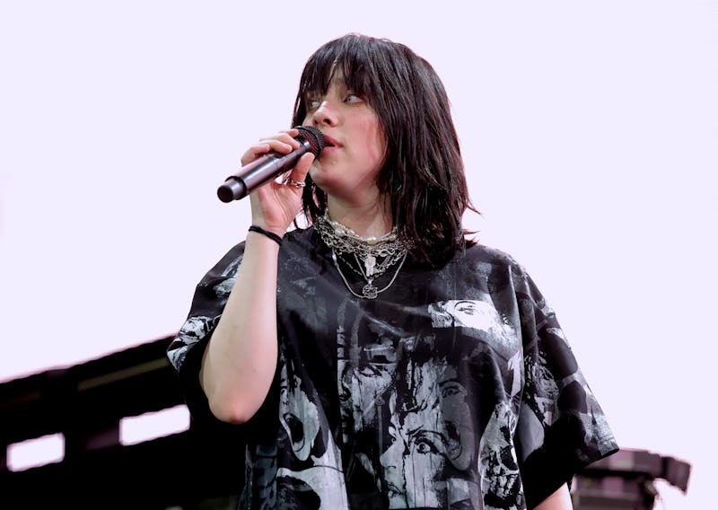 Billie Eilish on stage at Coachella 2022, ahead of her worldwide tour