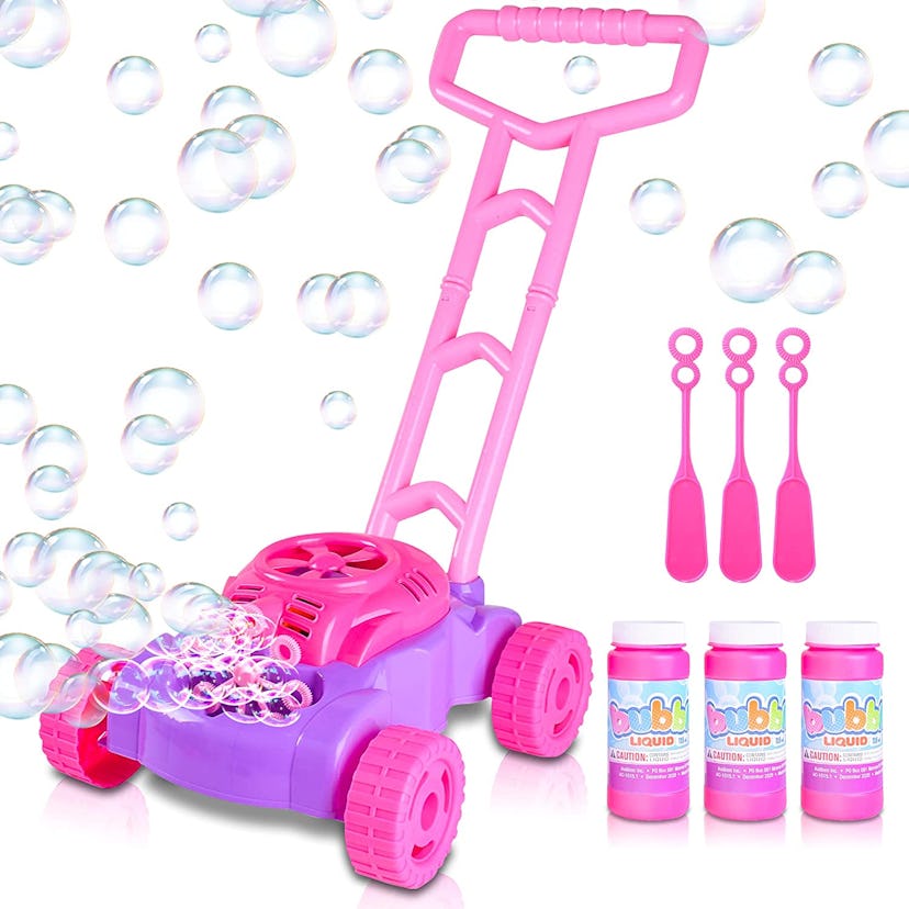 ArtCreativity Pink and Purple Bubble Lawn Mower