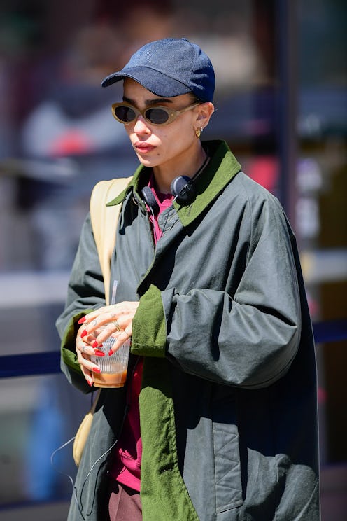 Zoe Kravitz is seen in NoHo on April 8, 2022 in New York City