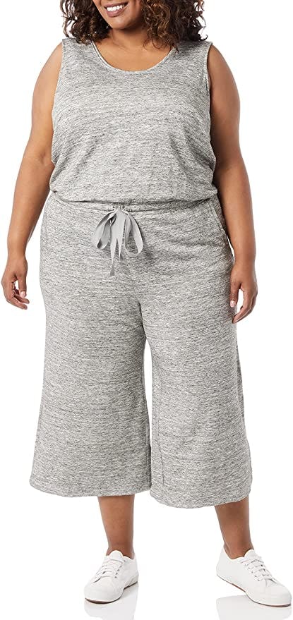 Daily Ritual Supersoft Terry Sleeveless Wide-Leg Jumpsuit