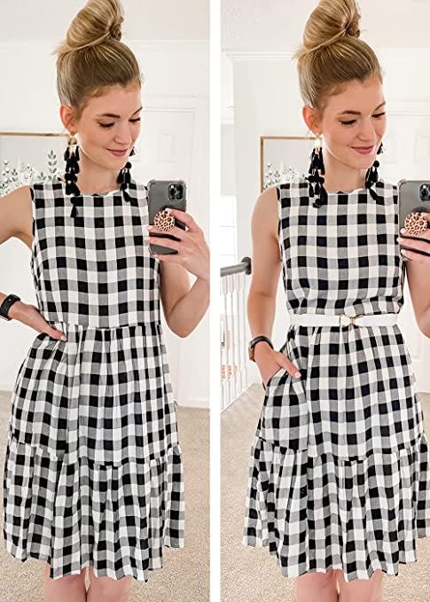 PRETTYGARDEN Sleeveless Ruffle Sundress