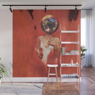 Disco Girl Wall Mural