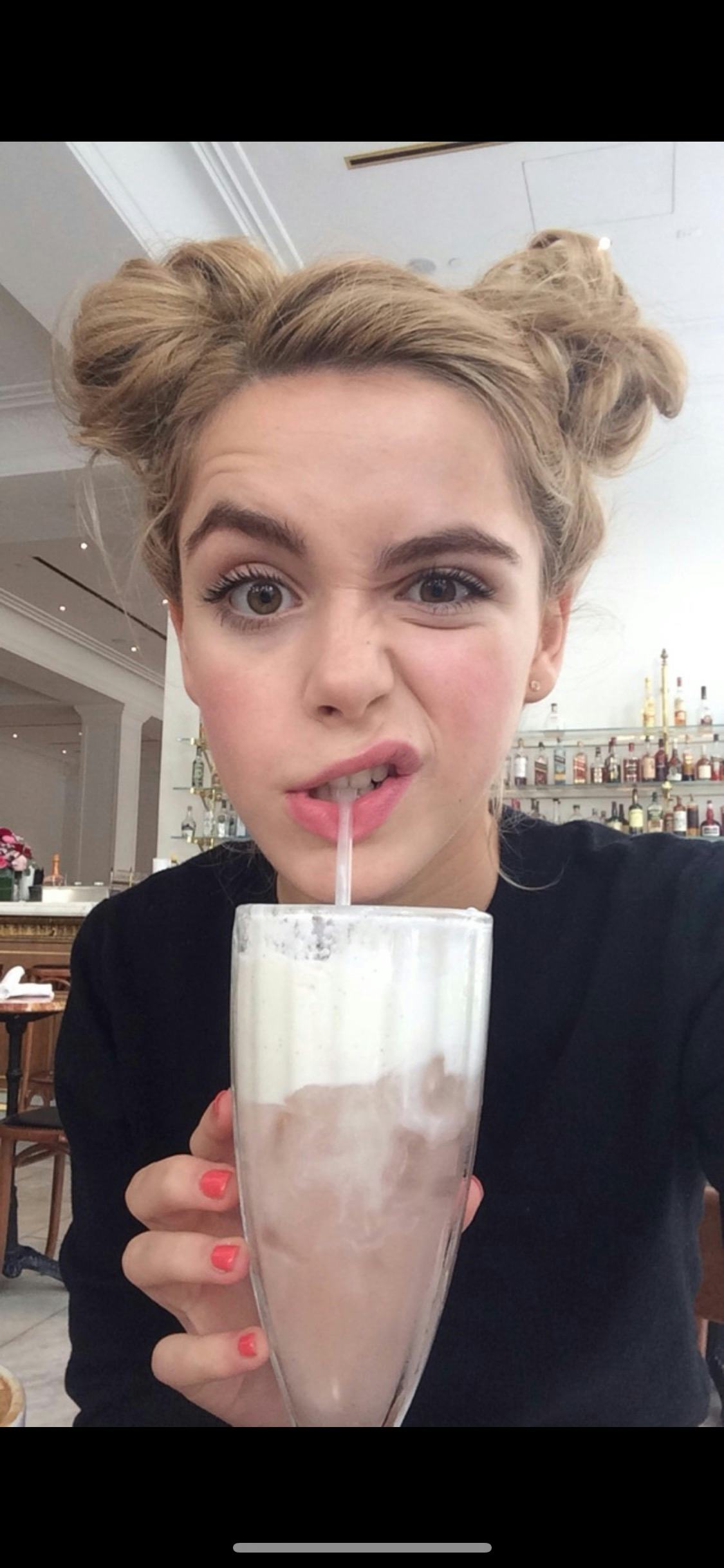 A selfie Kiernan Shipka took in 2014.