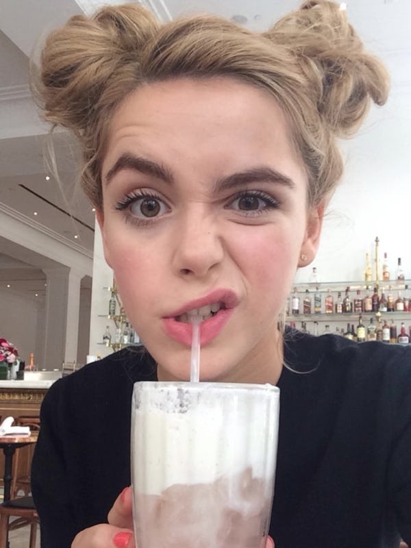 A selfie Kiernan Shipka took in 2014.