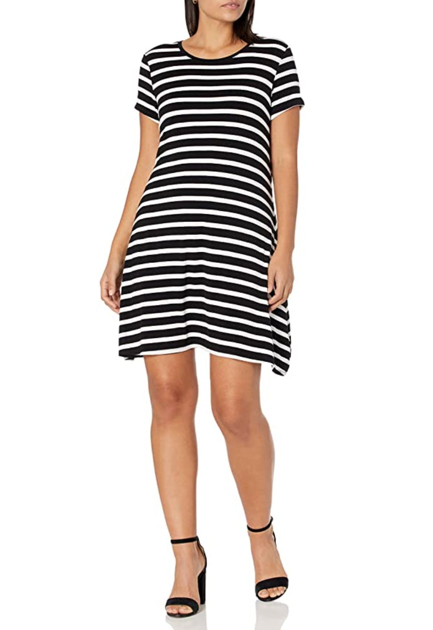 Amazon Essentials Scoop-Neck Swing Dress