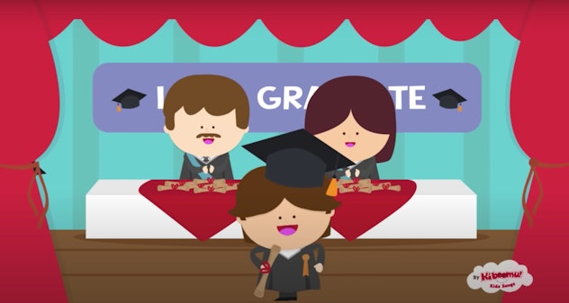 'graduation song' by the kiboomers is a cute preschool graduation song