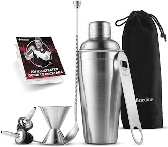 FineDine Stainless Steel Cocktail Shaker Set (7-Pieces)