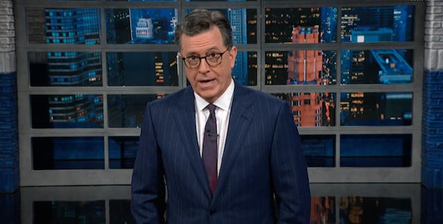 Stephen Colbert goes nuclear on the Supreme Court in abortion rights monologue on Tuesday night.