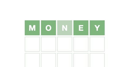 A screen shot of the daily word game, Wordle.