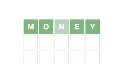 A screen shot of the daily word game, Wordle.