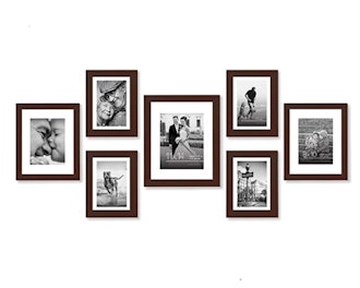 Americanflat Mahogany Gallery Wall Picture Frame Set (7-Pieces)