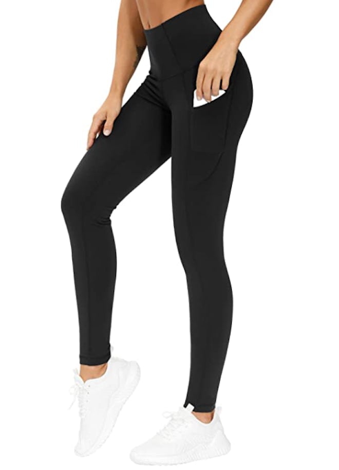 THE GYM PEOPLE Thick High Waist Yoga Pants with Pockets