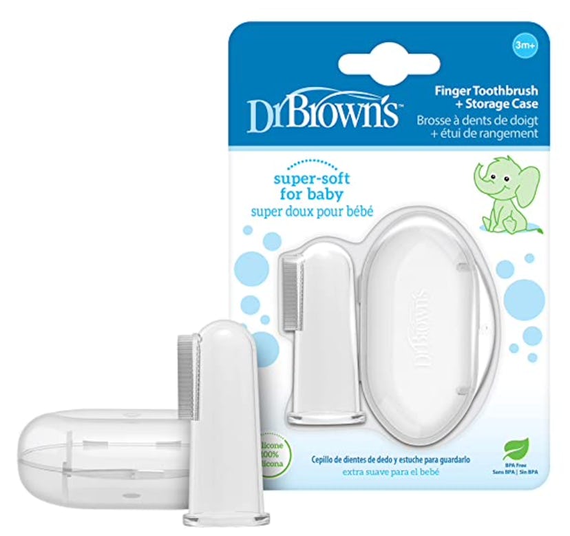 Dr. Brown's Finger Toothbrush for Brushing Baby's Teeth