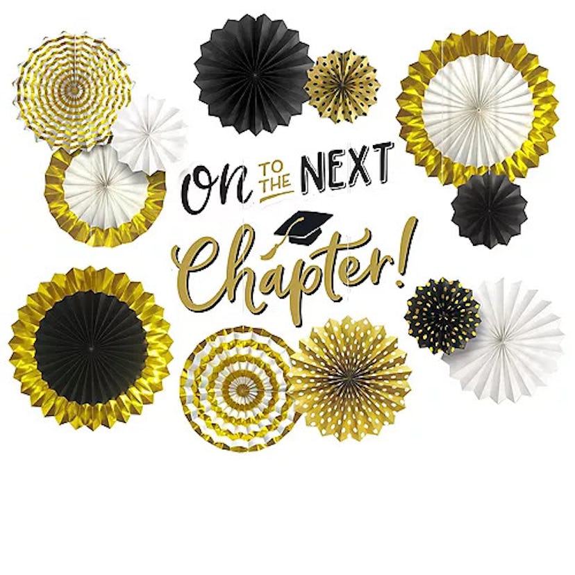On to the Next Chapter Paper Fan Decorating Kit