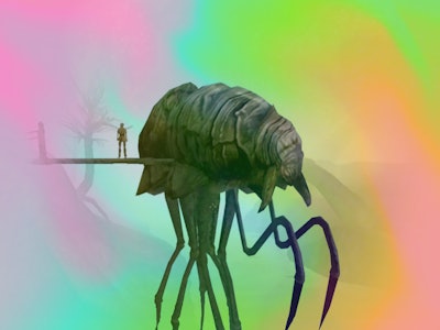illustration of silt-strider from The Elder Scrolls Morrowind