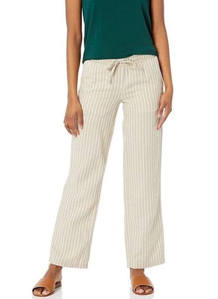 best linen pants for petites striped pants