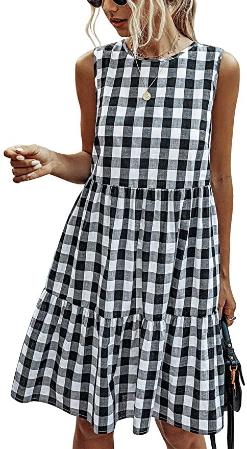 PRETTYGARDEN Sleeveless Ruffle Sundress