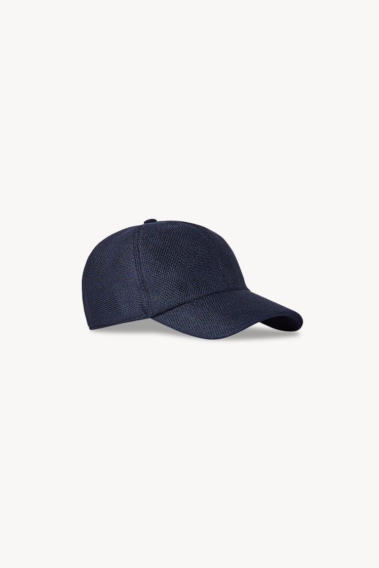 The Row navy Caspian baseball hat