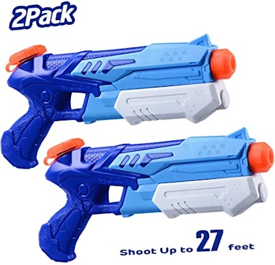 Buying a two-pack of water guns will keep multiple kids busy outdoors this summer.