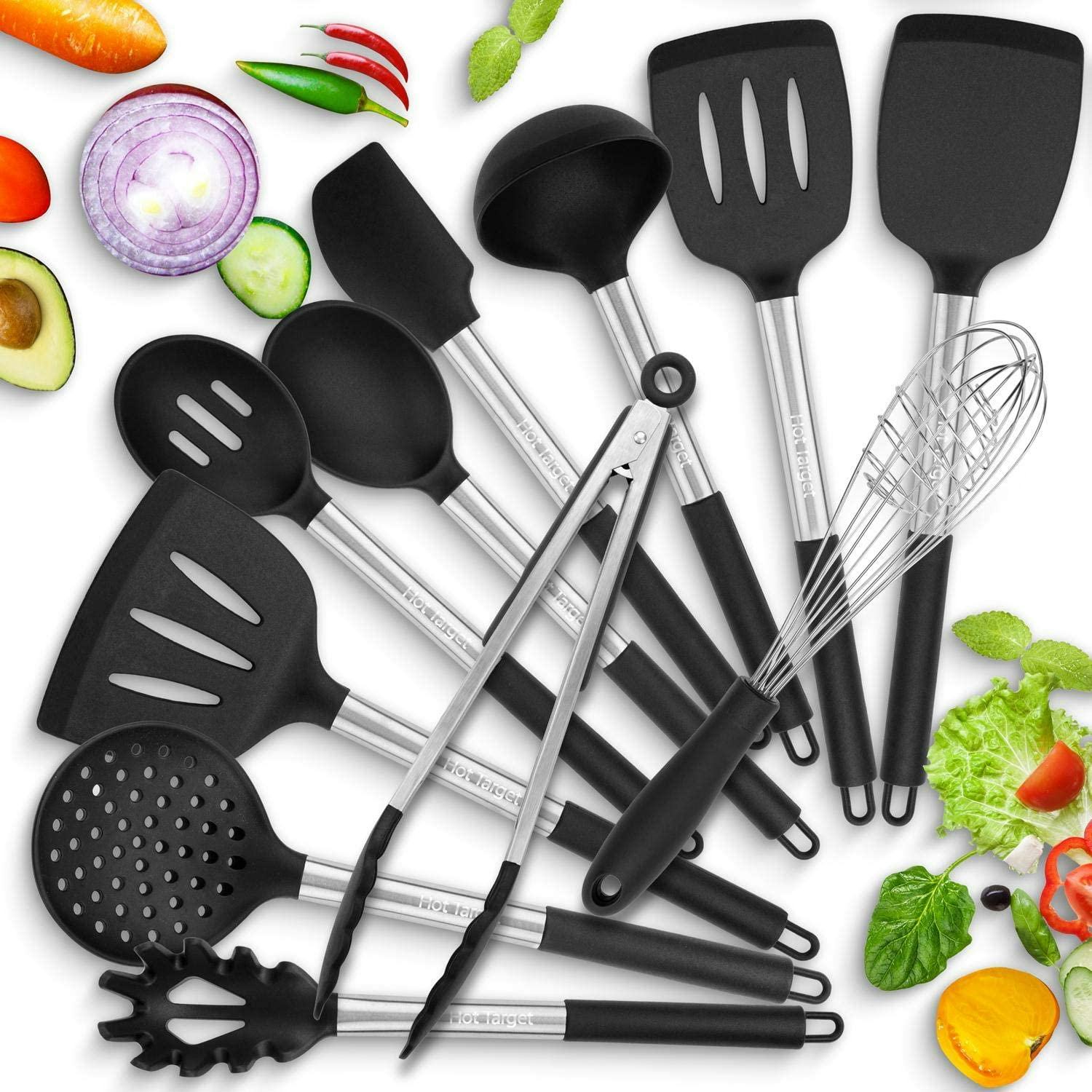 HOT TARGET Stainless Steel Kitchen Utensils Set (11-Pieces)
