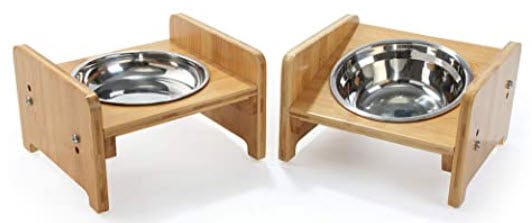FOREYY Raised Pet Bowls (Set of 2)