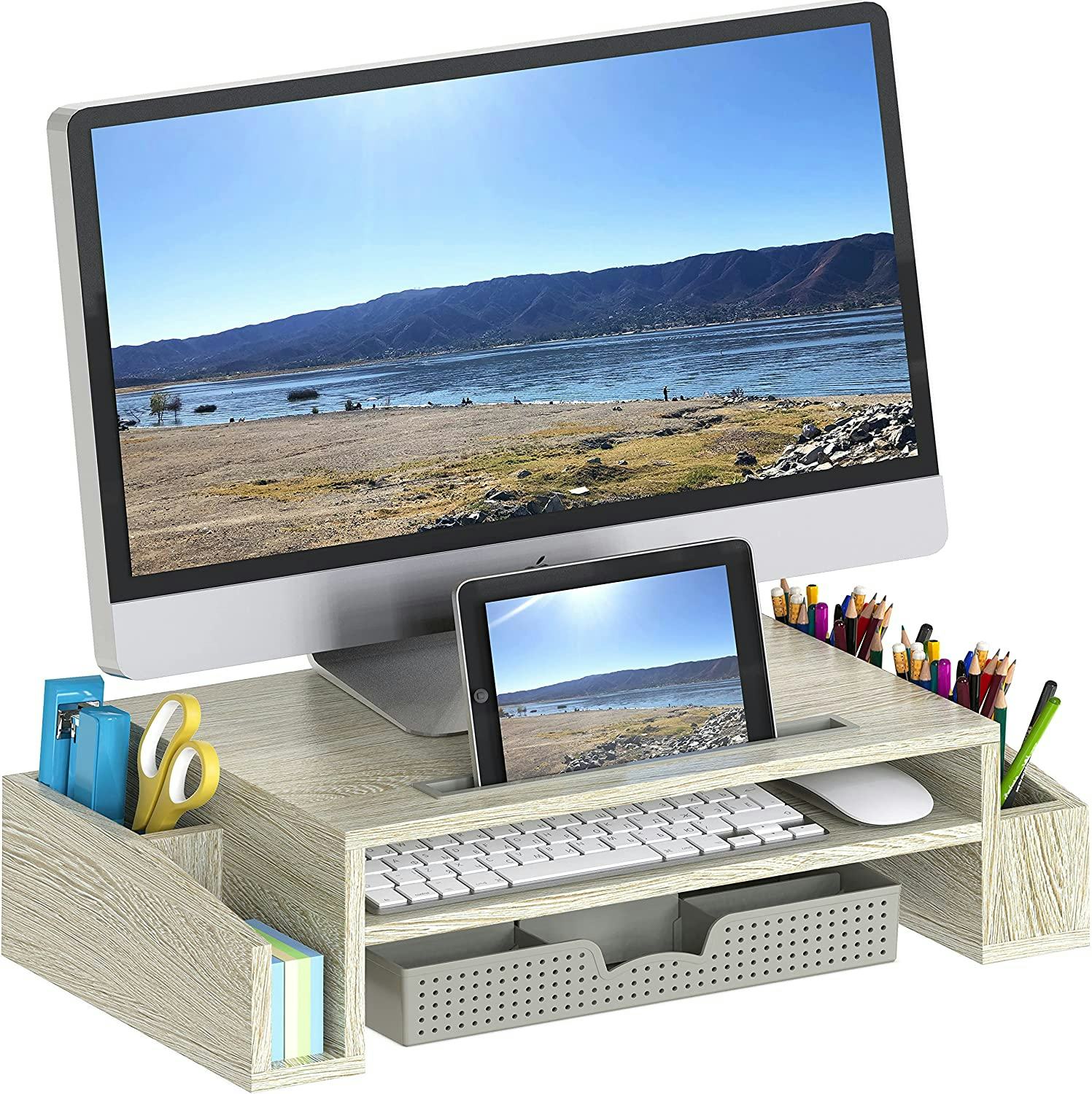 Simple Houseware Desk Monitor Stand Riser