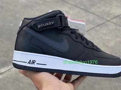 Stüssy Nike Air Force 1 Mid black sneaker