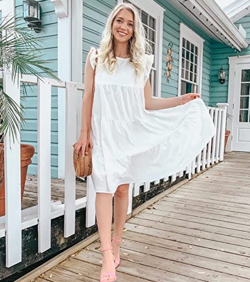 KIRUNDO Sleeveless Flowy Dress