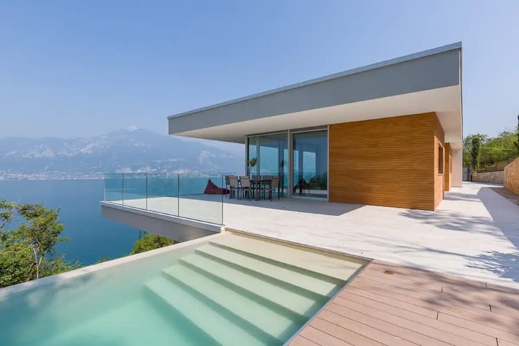 This Italy Airbnb with infinity pool is in Veneto in the hills.