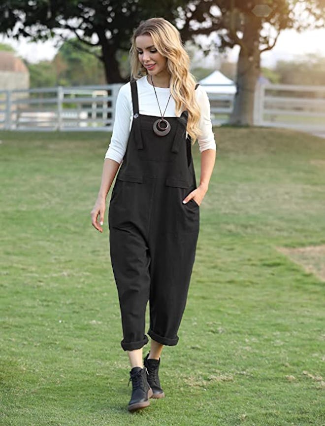 YESNO Long Casual Overalls Jumpsuit