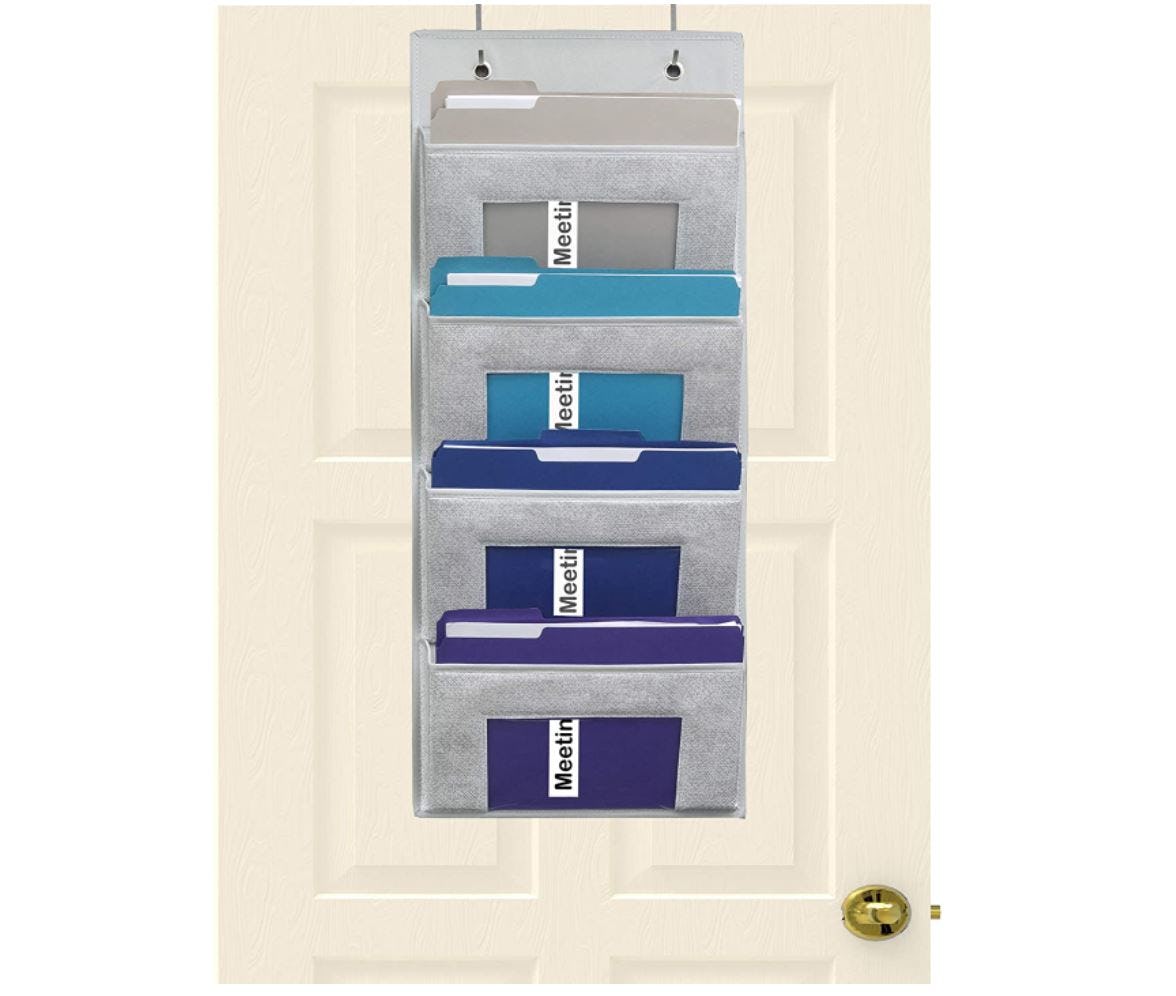 Simple Houseware Over Door Pocket File