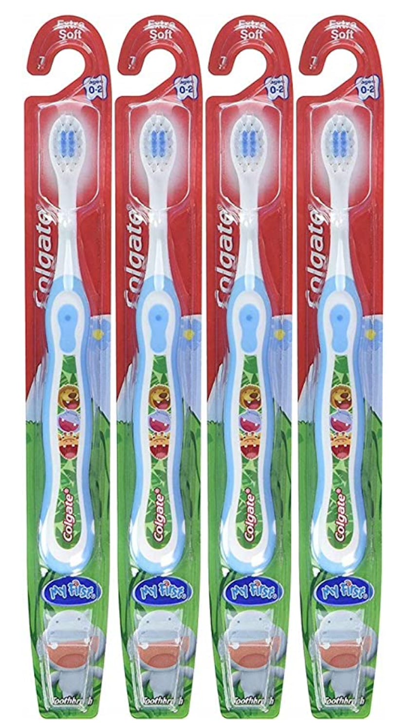 Colgate My First Toothbrush (Pack of 4) For Babies and Toddlers