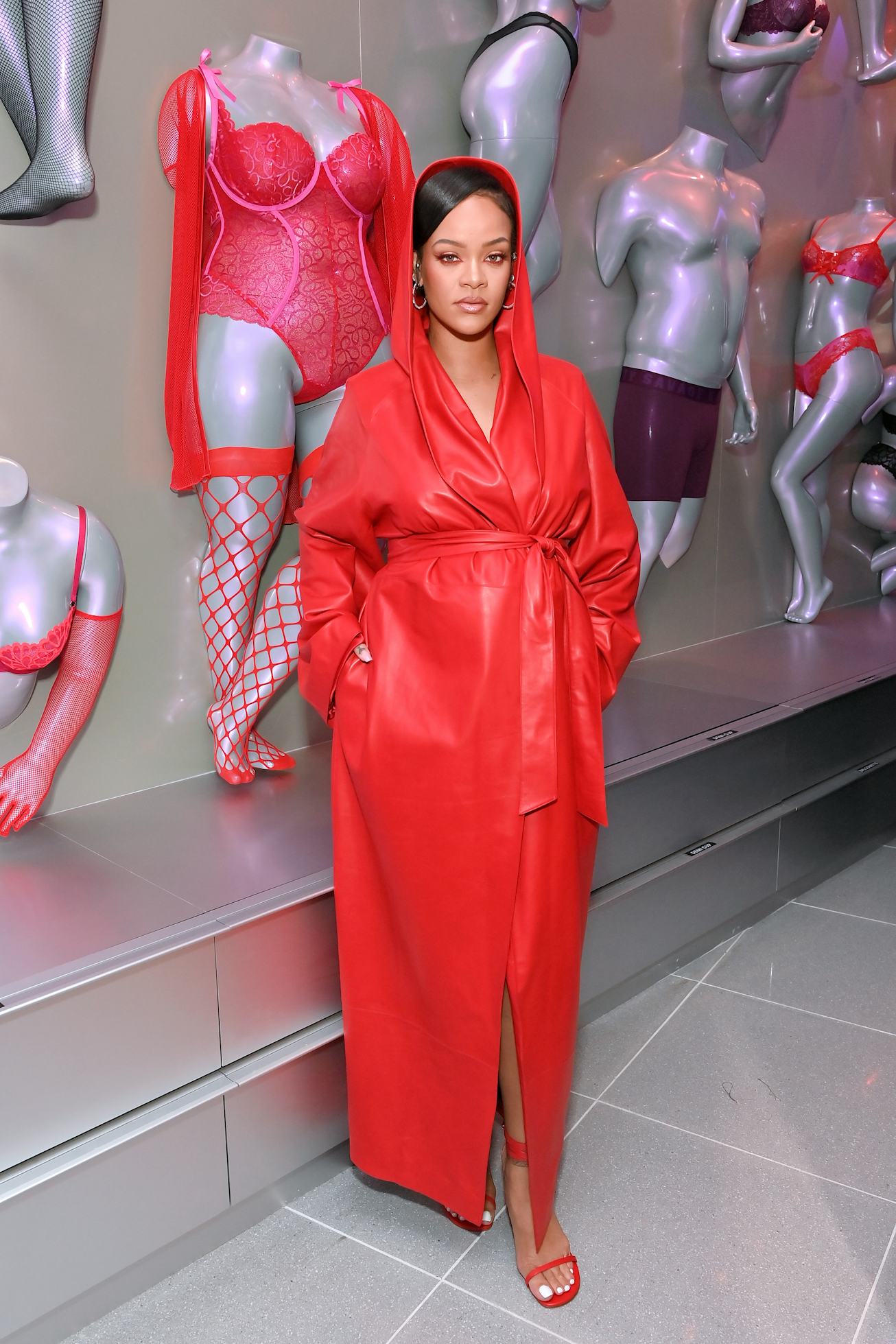 Rihanna at the first Savage X Fenty store opening.