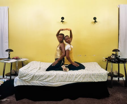 Deana Lawson's work, "Roxie and Raquel New Orleans, Louisiana." 2010. 